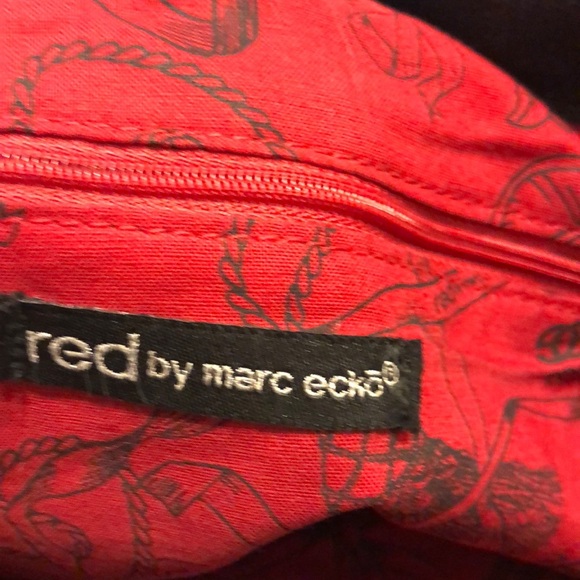 Red by Marc Ecko PVC should bag.  Black with brass hardware. - Picture 7 of 7